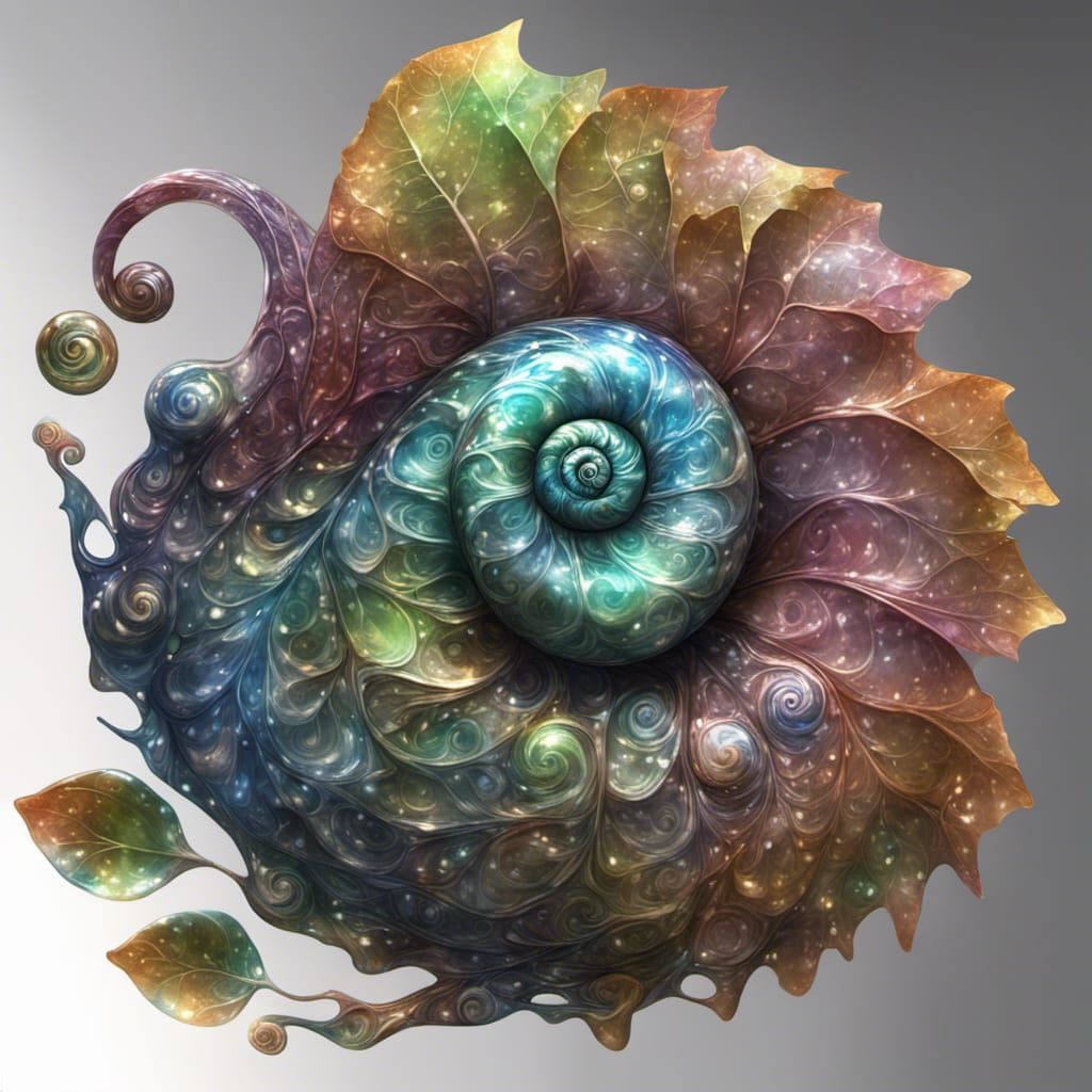 Mystical Splatter Painting: Bioluminescent Alien Hybrid