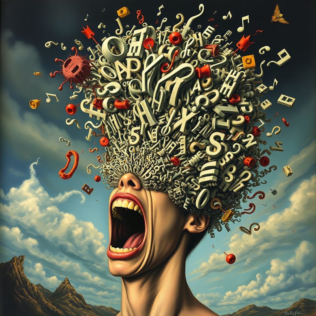 Absurd words tumble
From numb tongue mumbles and some
Rise up to Rumble