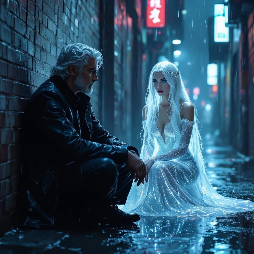 Silver Haired Man Dreams of Ghostly Woman in Alley