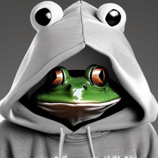 Frog Wearing a Hood
