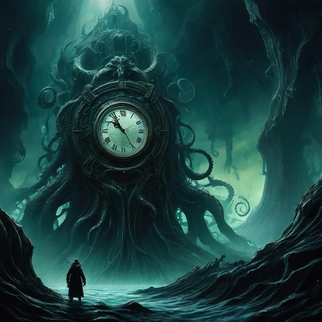 Cthulhu Dreams in a Surreal Cosmic Abyss