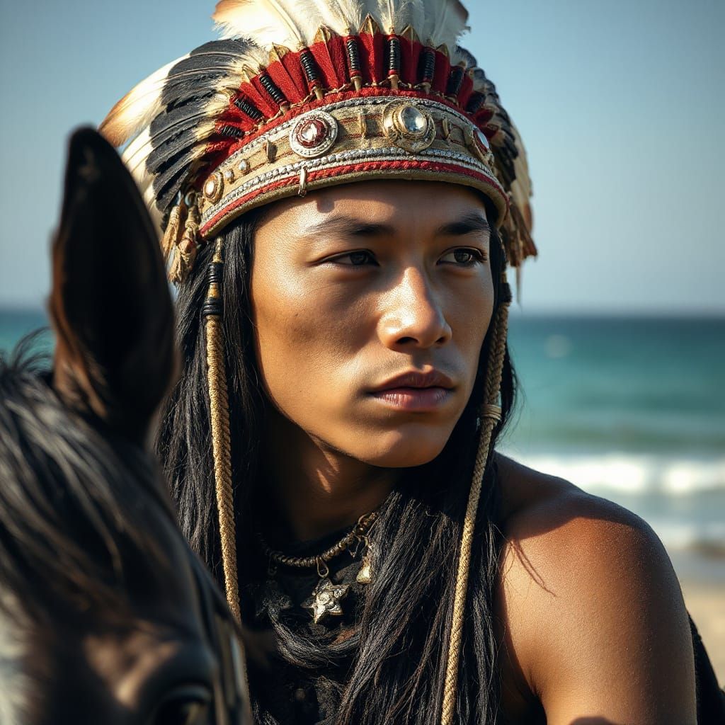 A young  chief .