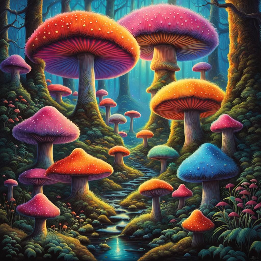 Fuzzy Warriors on Zarathustra in Airbrush Art