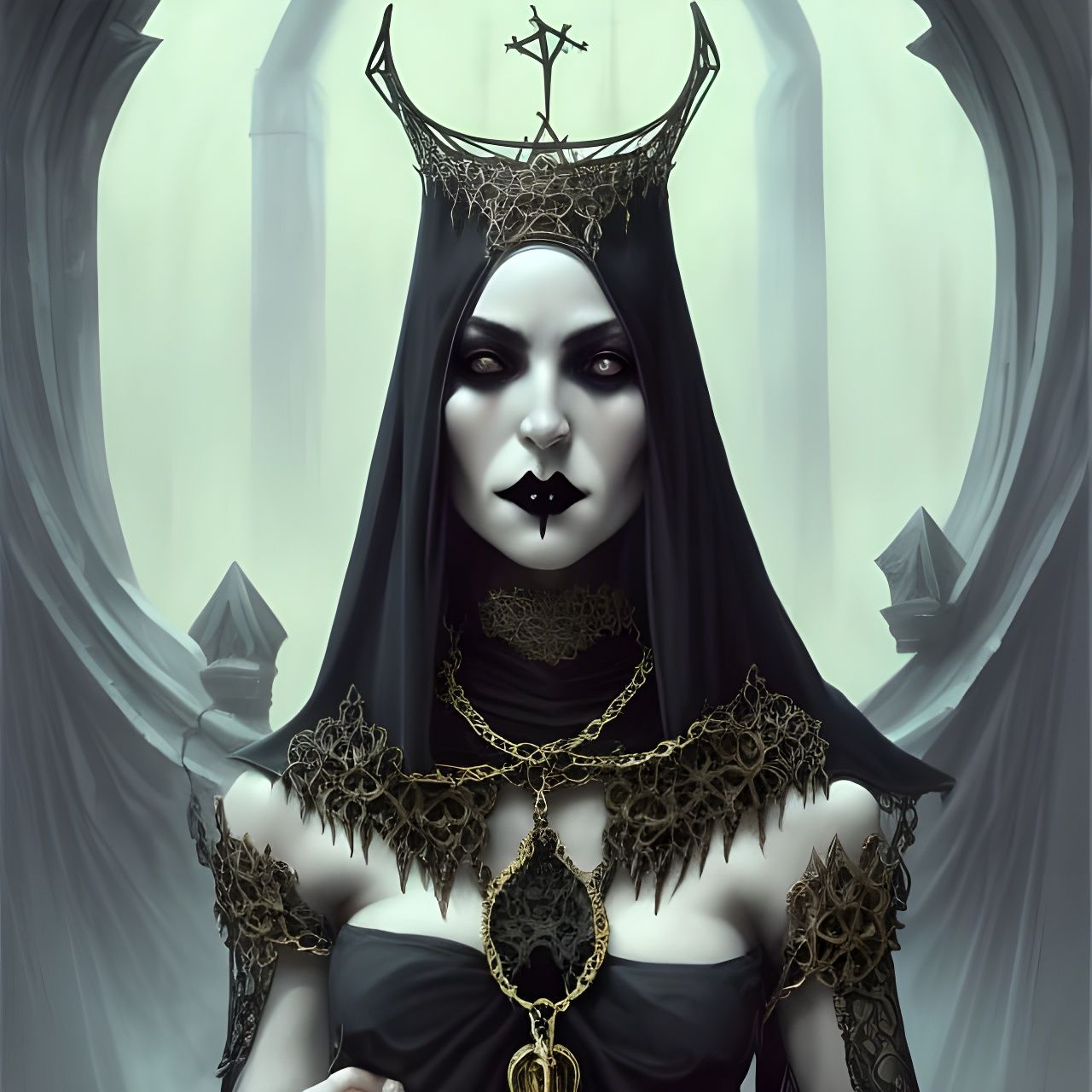 Dark cult high priestess