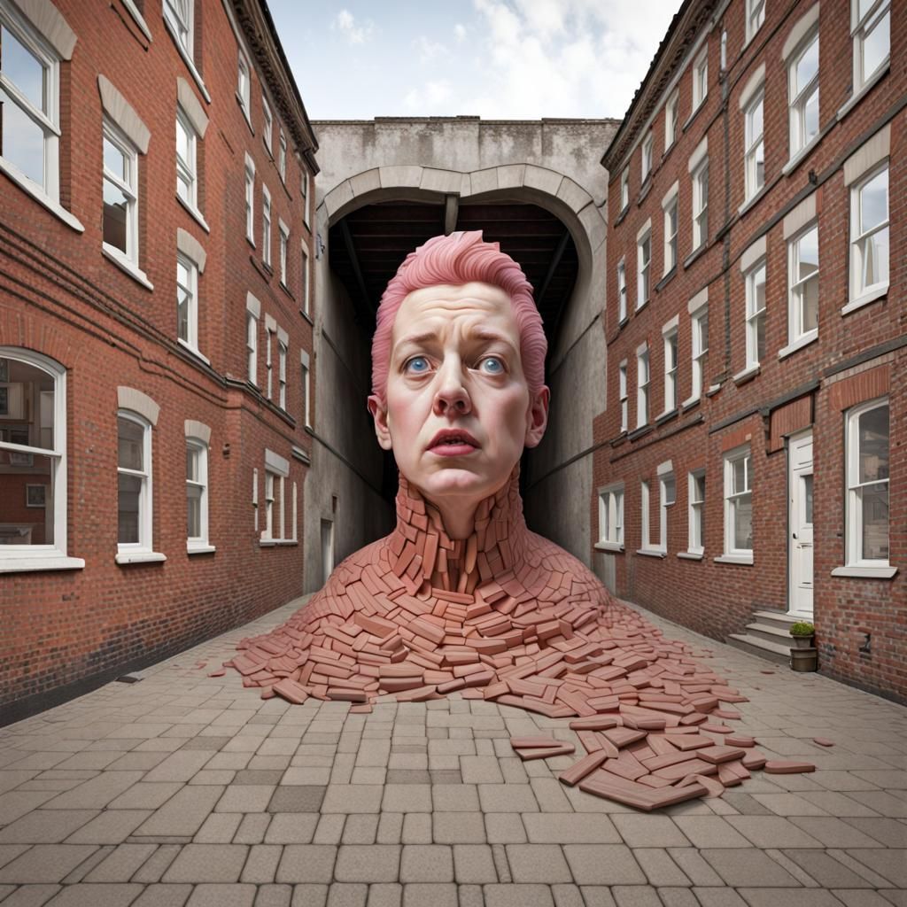 Surreal Art Fusion: Deconstructed Architecture and Pop Surre...