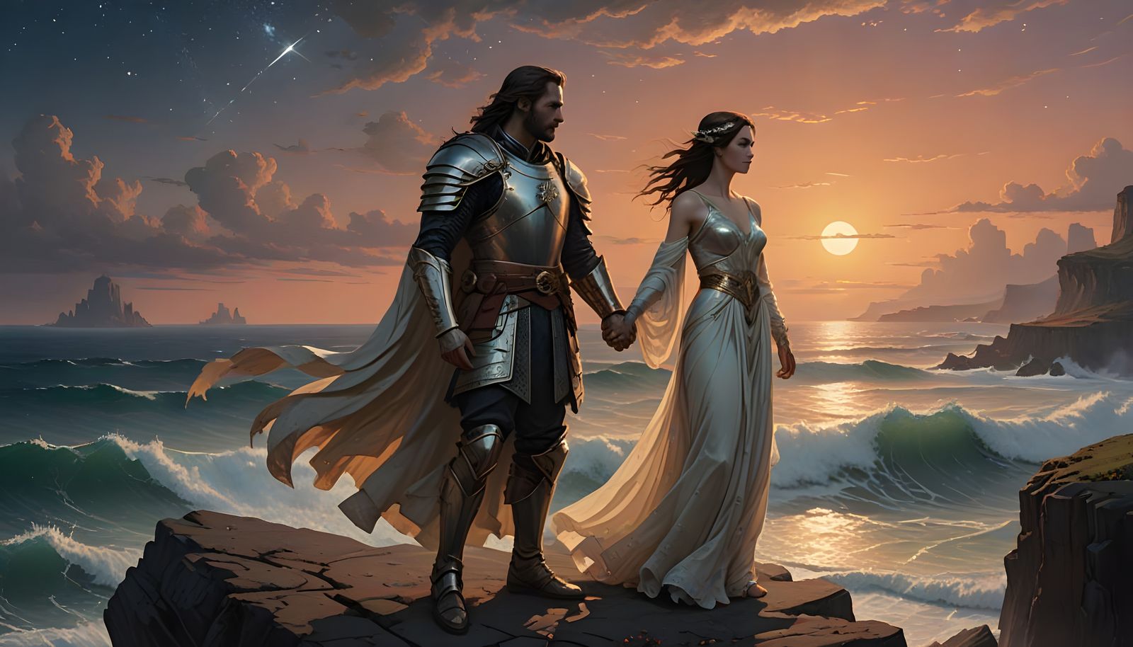 Epic Love Eternal on Windswept Cliff