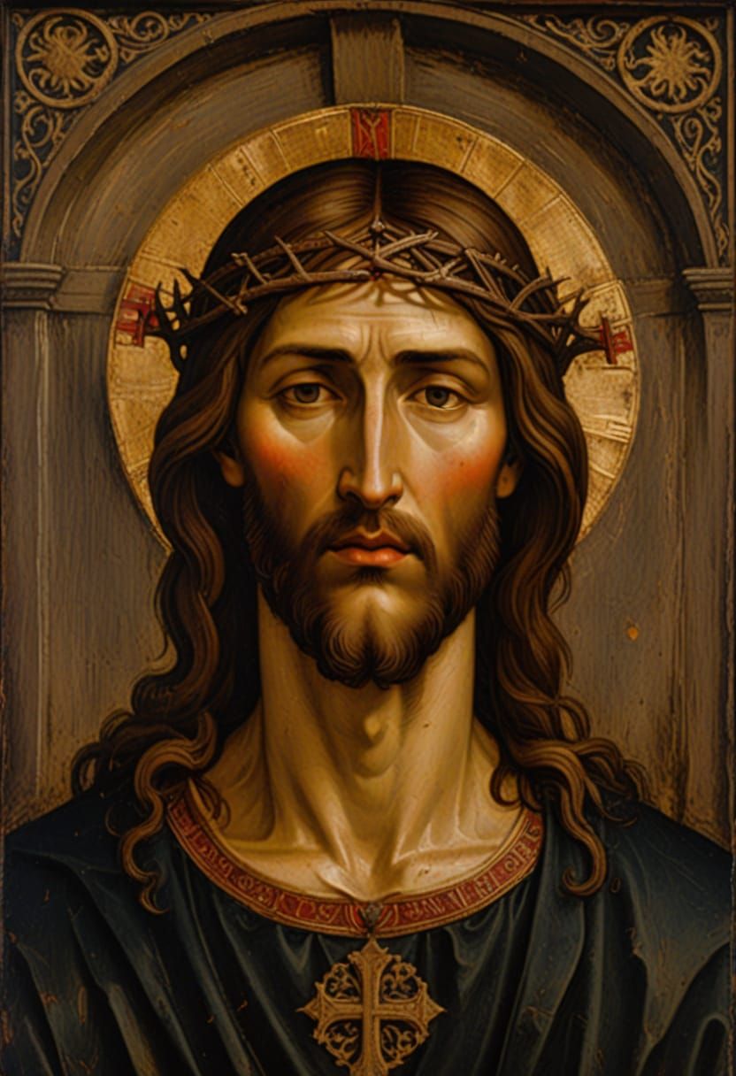 Christ in Medieval Italian Renaissance Style