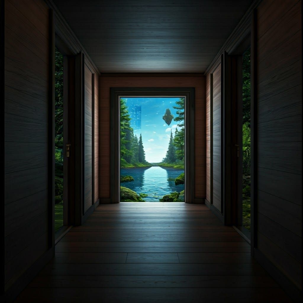 Surreal Doorways: Fantastical Environments Revealed