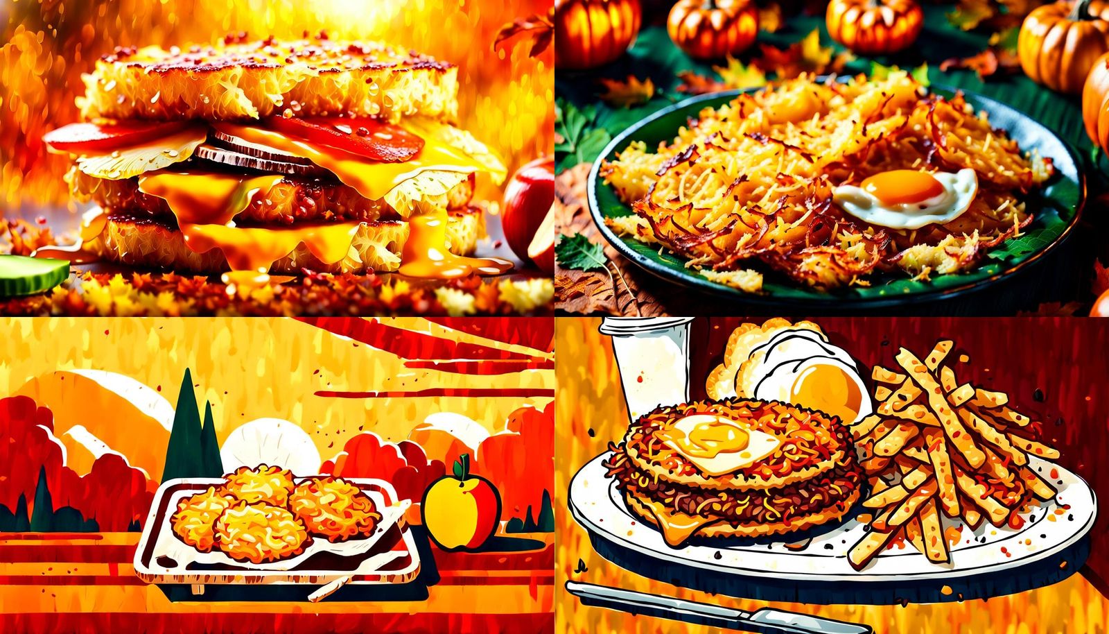 Halloween Apple Hash Browns: A Culinary Concept