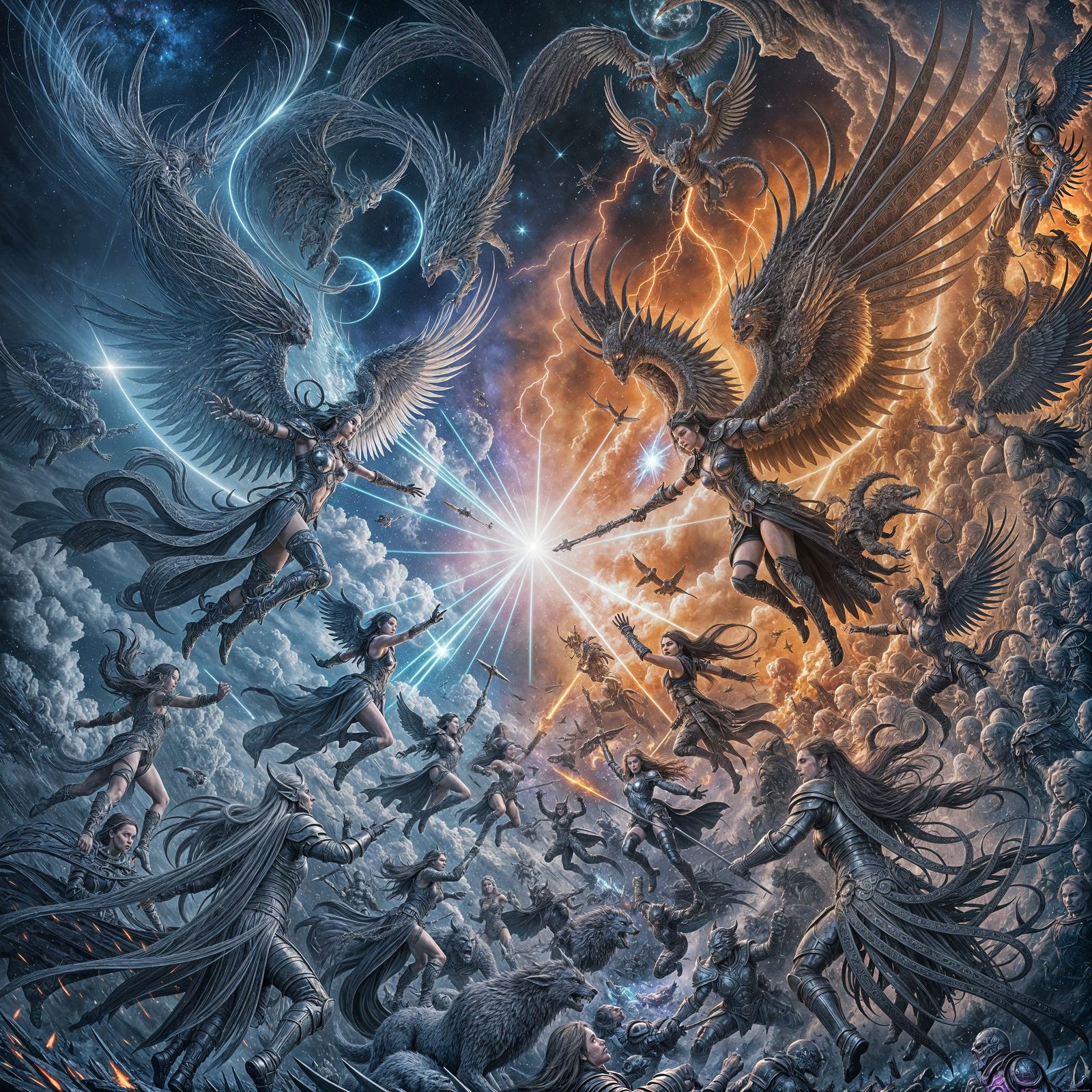 Epic Cosmic Battle of Good Versus Evil