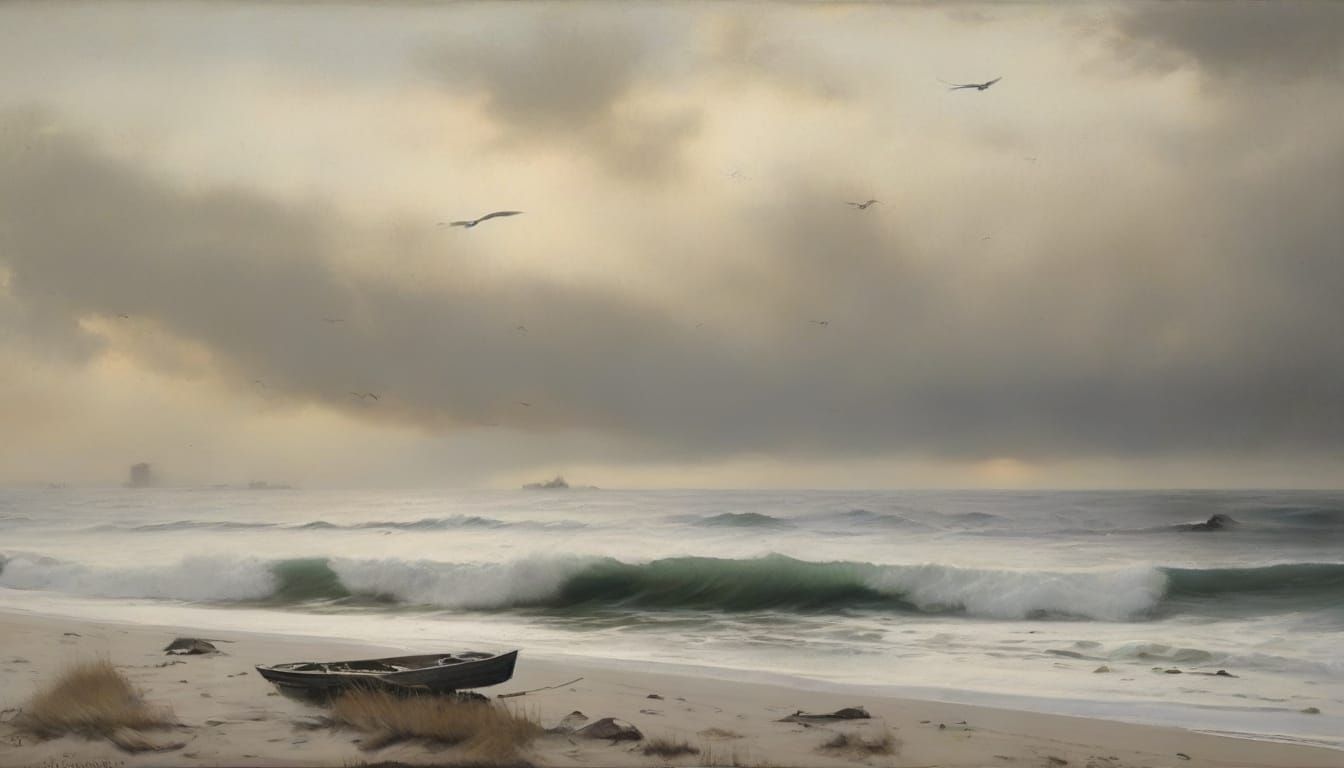 Coastal Fog in the Style of Wyeth