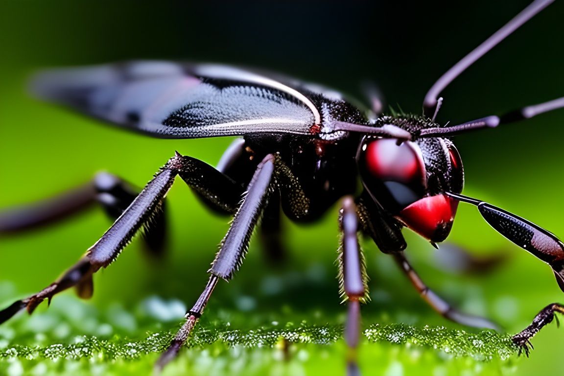 Giant Ant in Garden Rain: Professional Photography