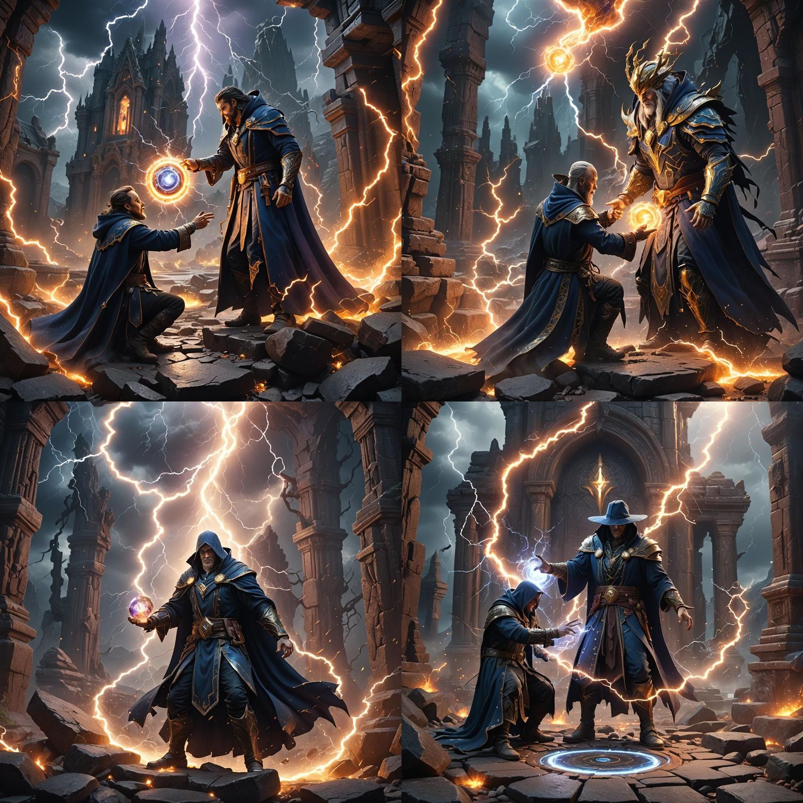 Sorcerer Creates Soulstone with Lightning Magic