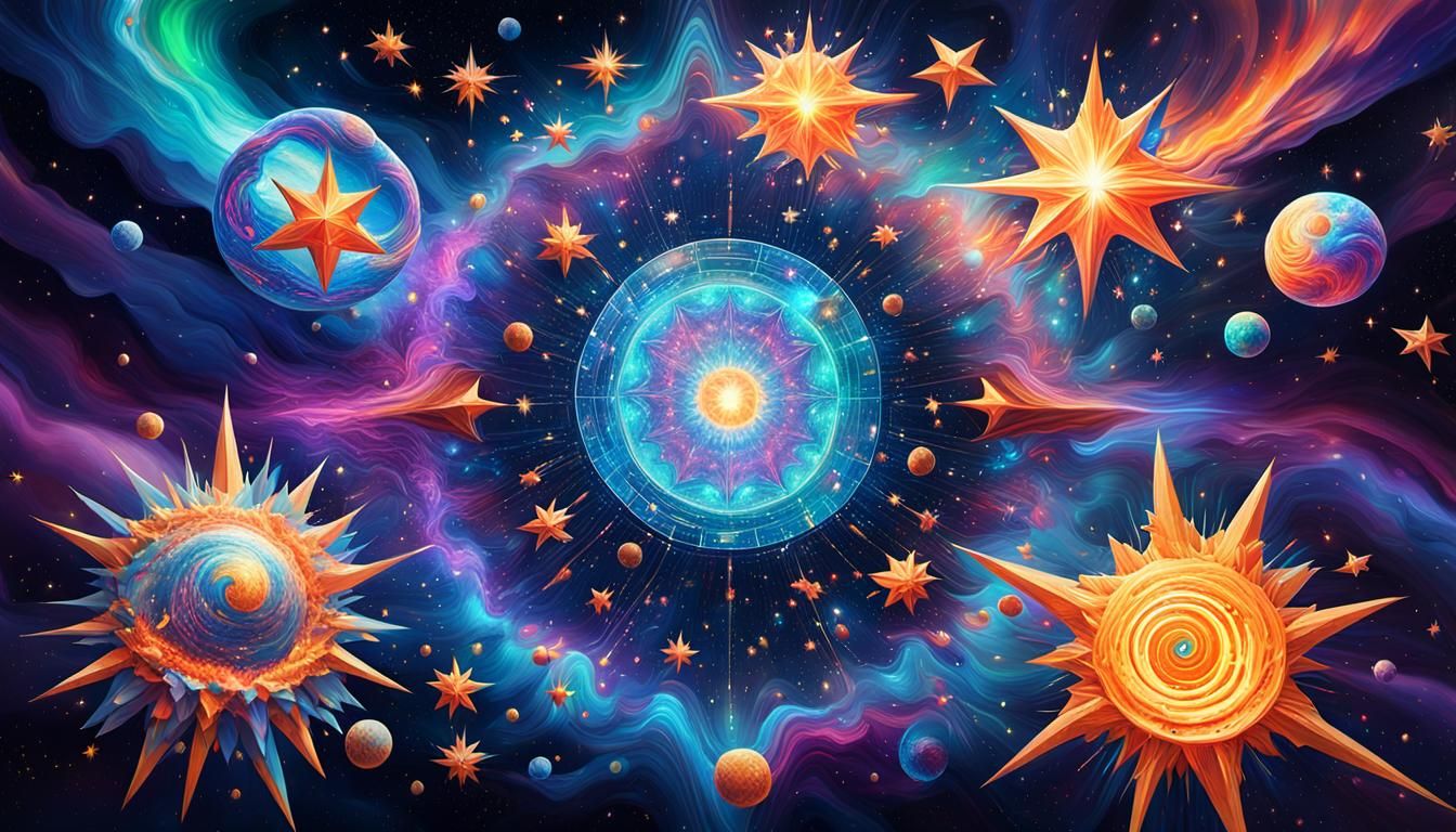 Cosmic Stars in Plasma Maelstrom: Holographic Illustration