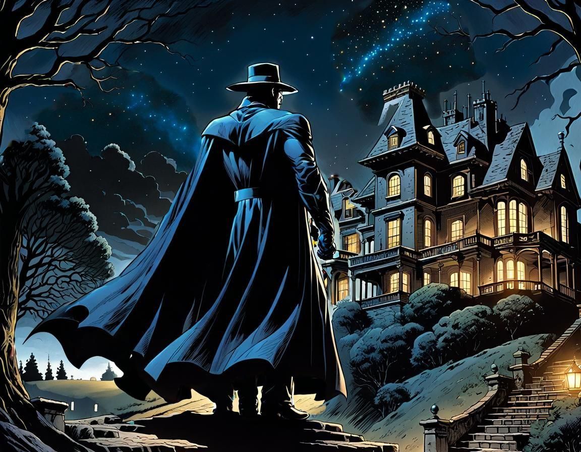 Phantom Stranger Investigates Haunted Manor in Comic Art