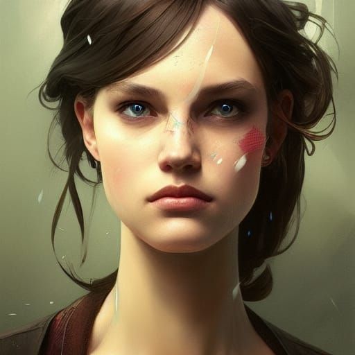 Mind Versus Heart: A Hyperdetailed Concept Art Portrait