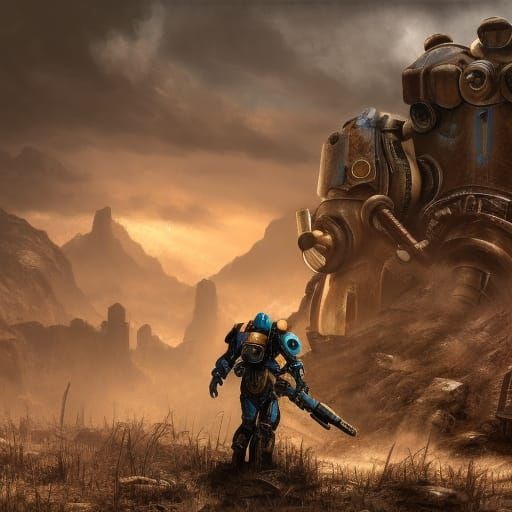 Fallout 4 Power Armor in Abandoned Mineshaft