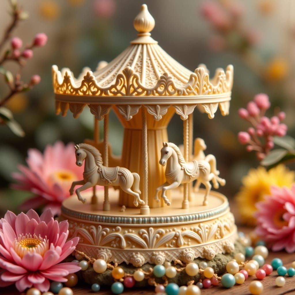 Ethereal Grunge Carousel in Miniature