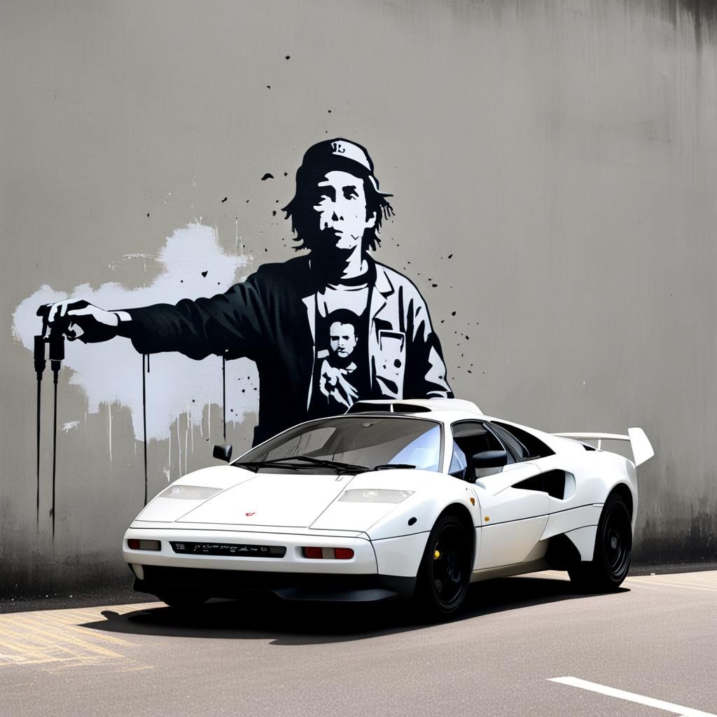 Banksy-Inspired Supercar Design