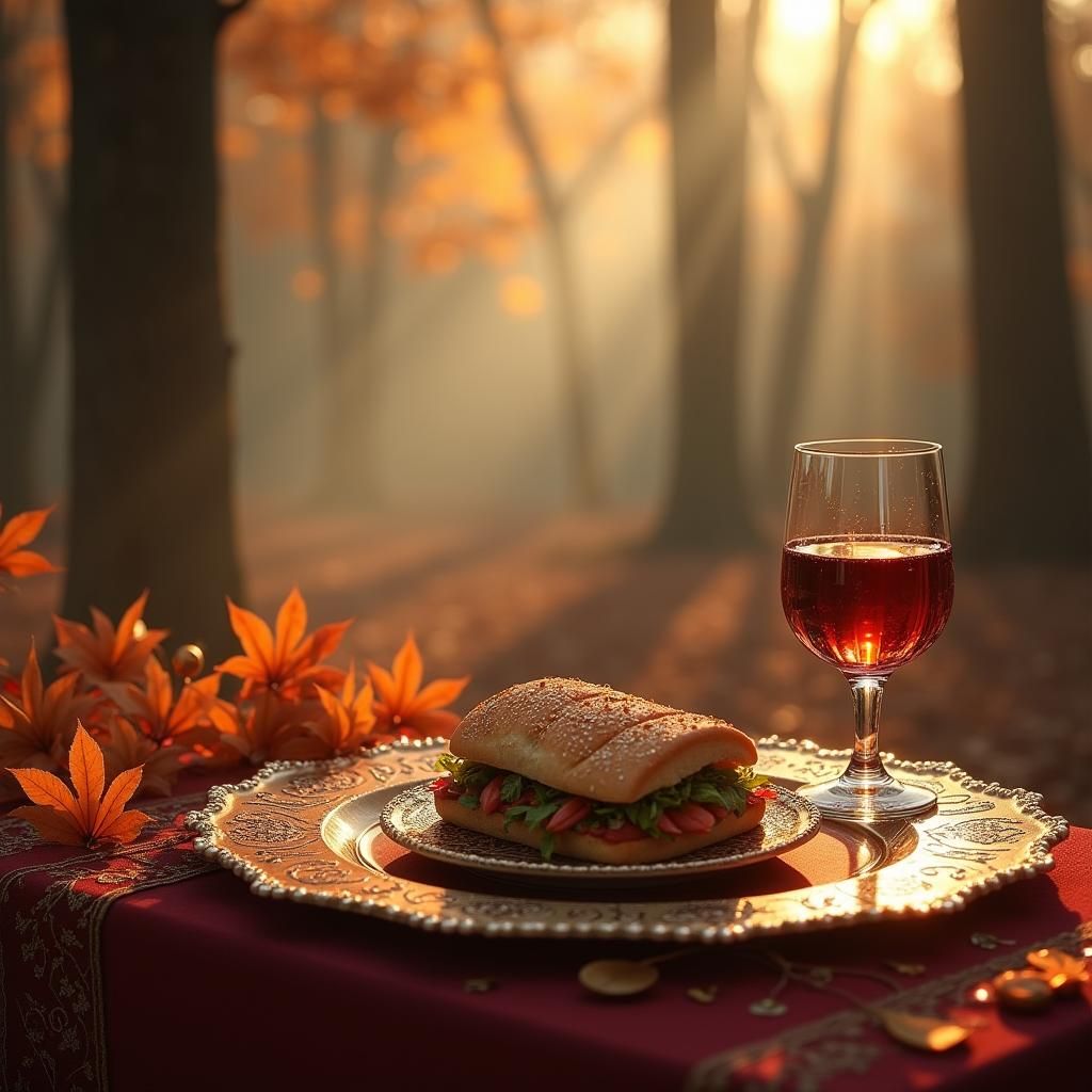 Autumnal Feast: A Fantasy Landscape Still Life