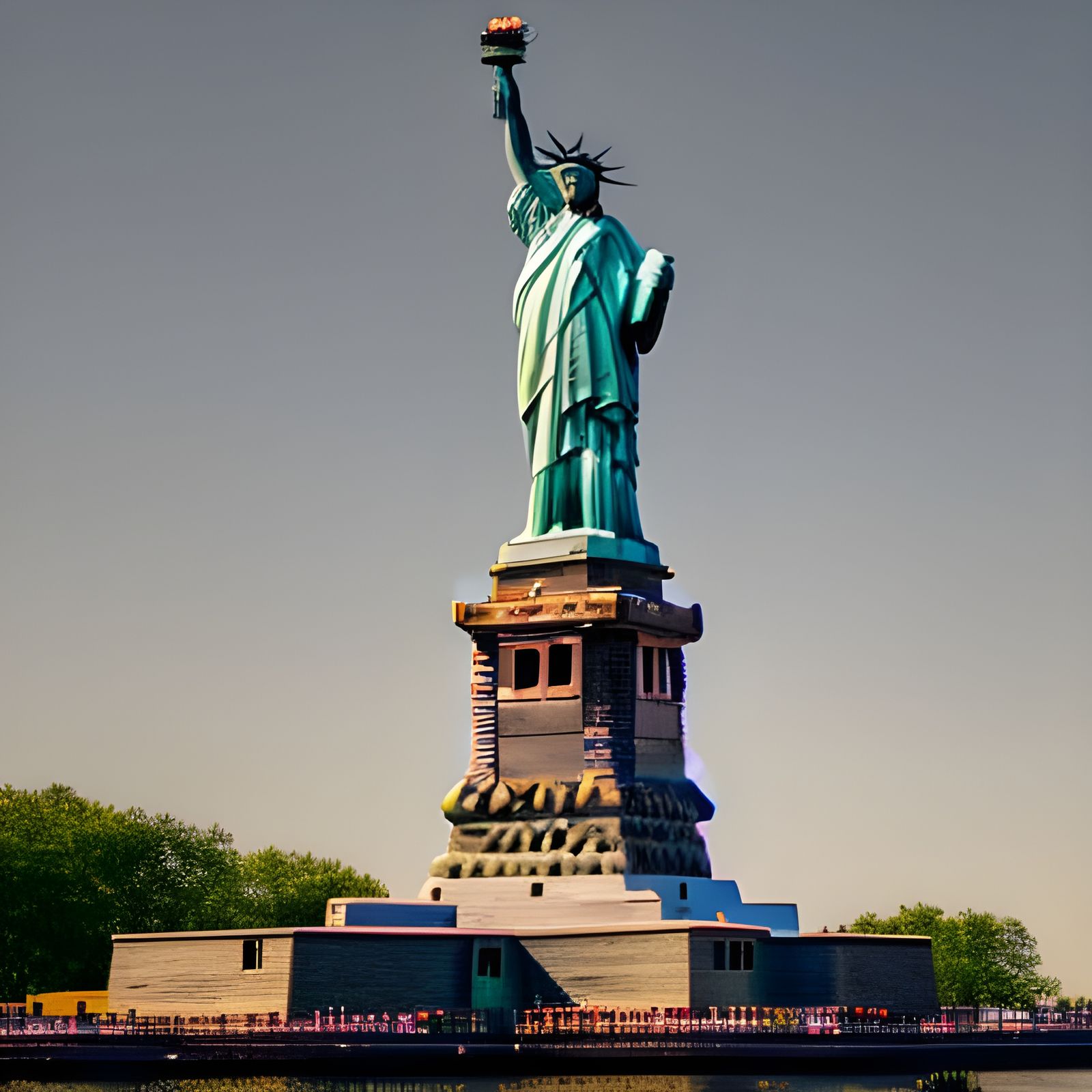 Statue of Liberty in Professional Photography Style