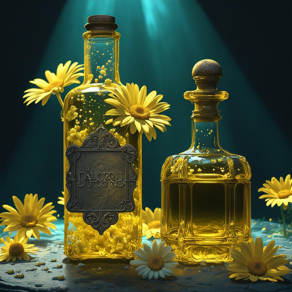 Alchemical Elixir with Daisies