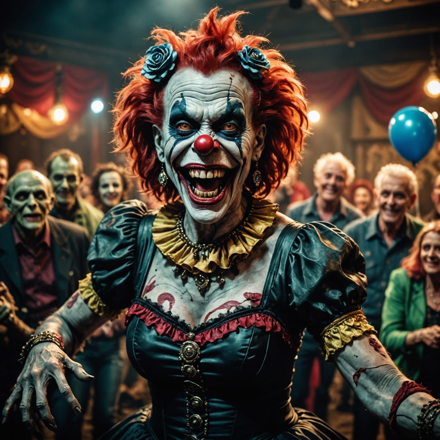 Cyberpunk Burlesque Zombie Dancer