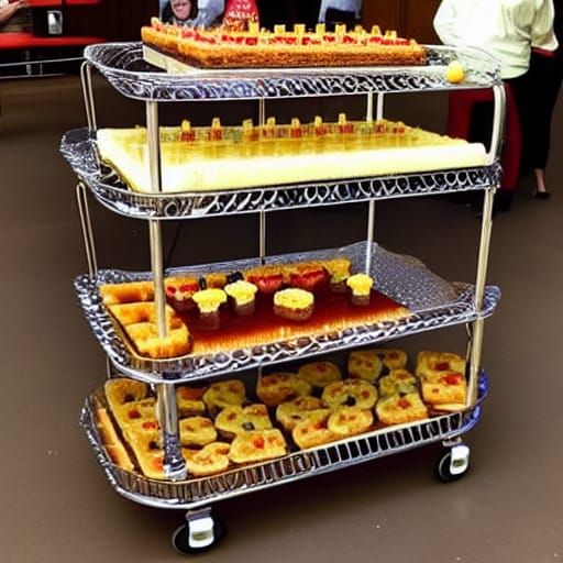 AI Interpretation: Dessert Trolley Disaster