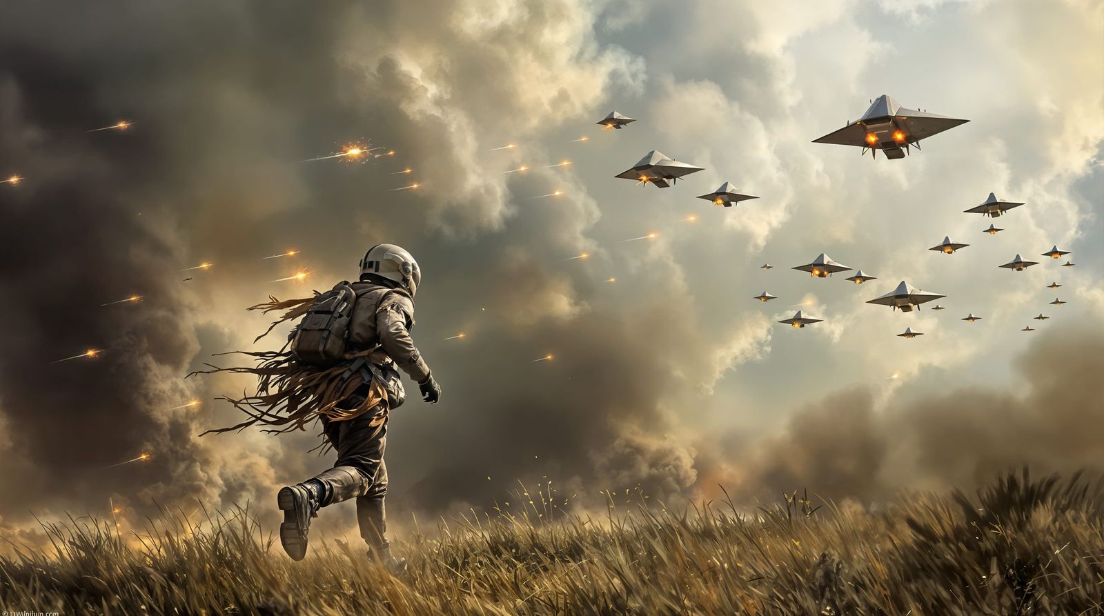 Man Dodges Bombs Dropped by Triangle Aircraft