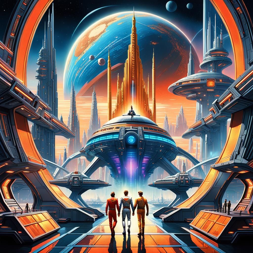 Flash Gordon and Buck Rogers in Space Opera