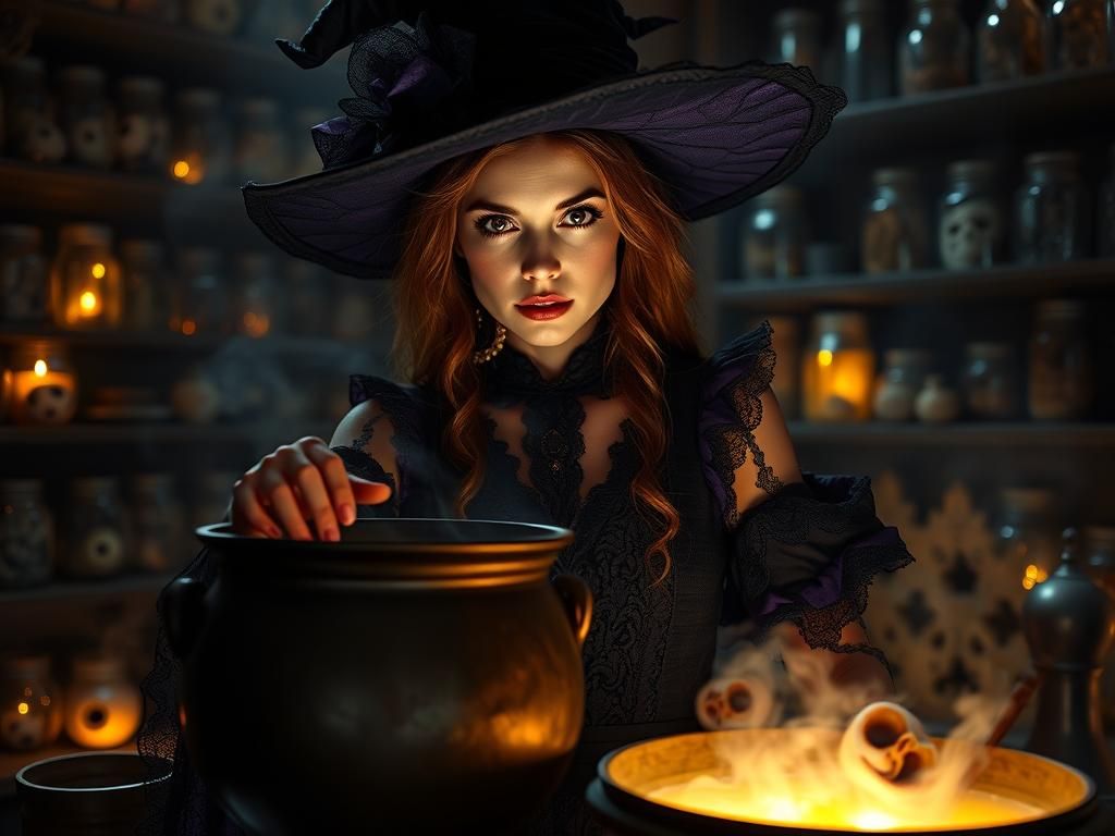 Bewitching Beauty Brews a Potion