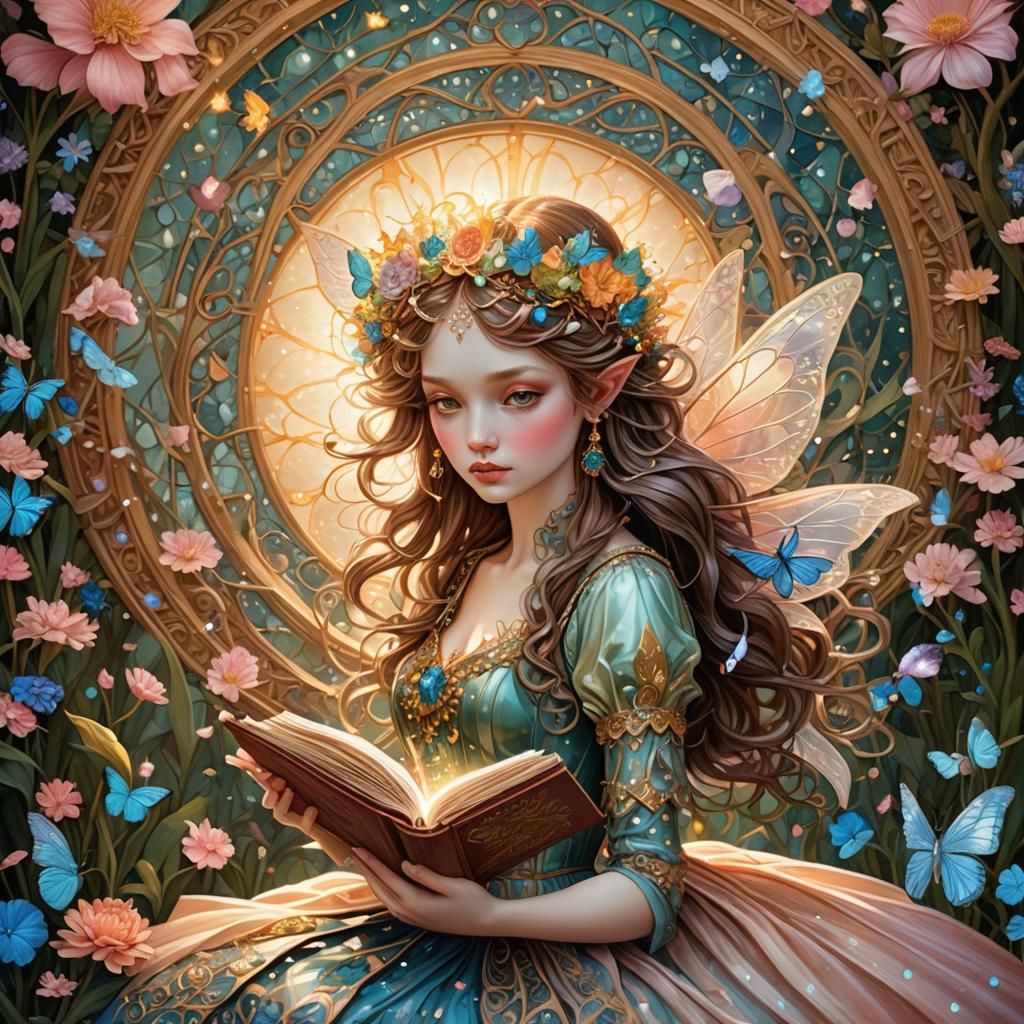 Whimsical Fairy Wonderland Storybook Illustration