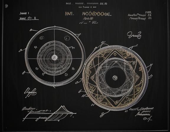 Modern Rome: Technical Drawing with Gold Filigree
