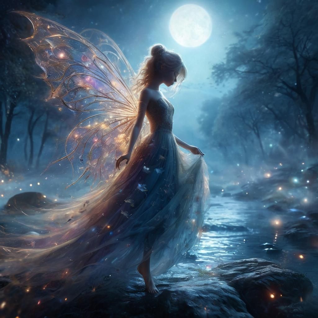 fairy on the river bank