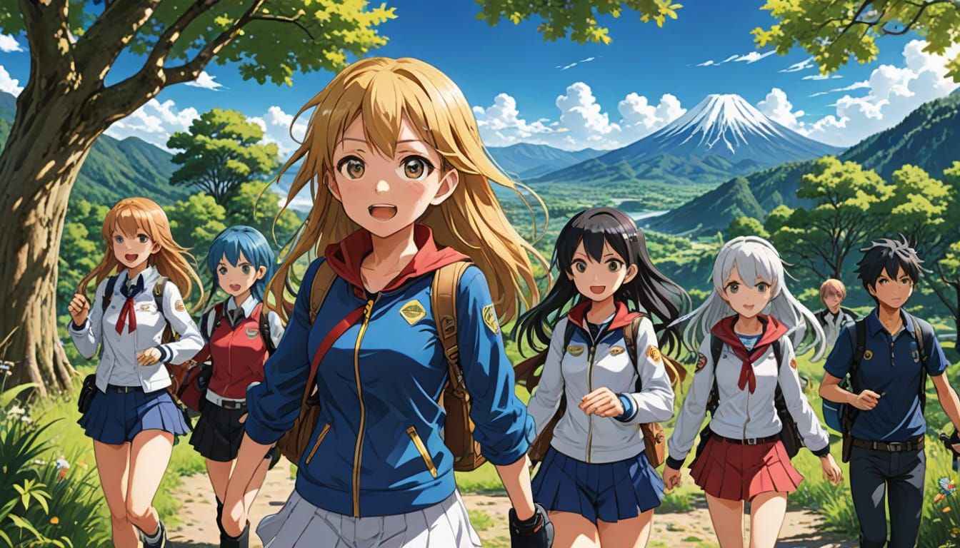 Lively Anime Tour Card on Golden Trail