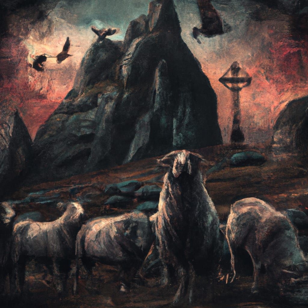 Rock Metal Album Cover Art: Wolves and Sheep