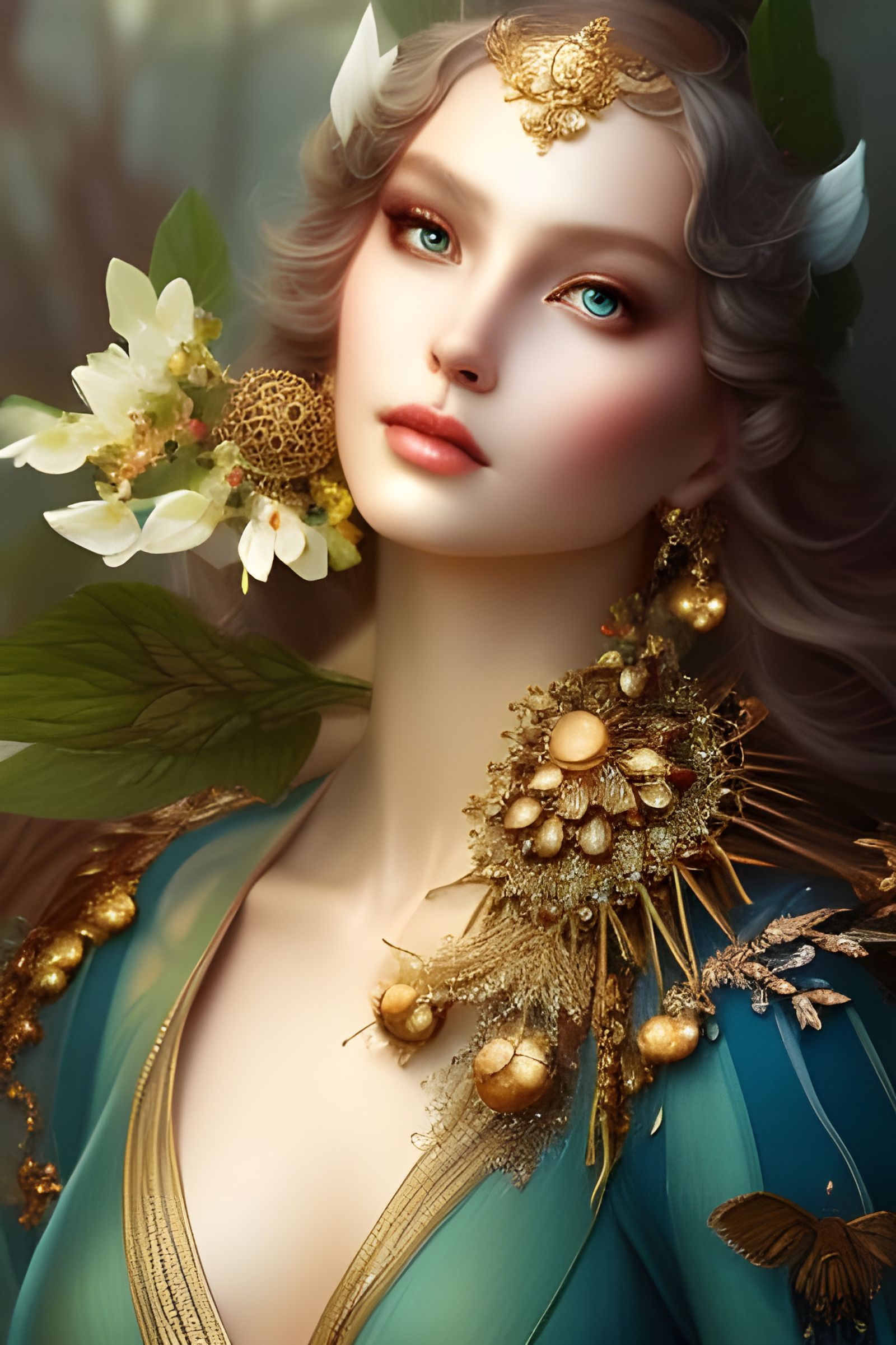 * "Closeup of Most Heavenly Caucasian Princess" - 3509 - *S1,2,3