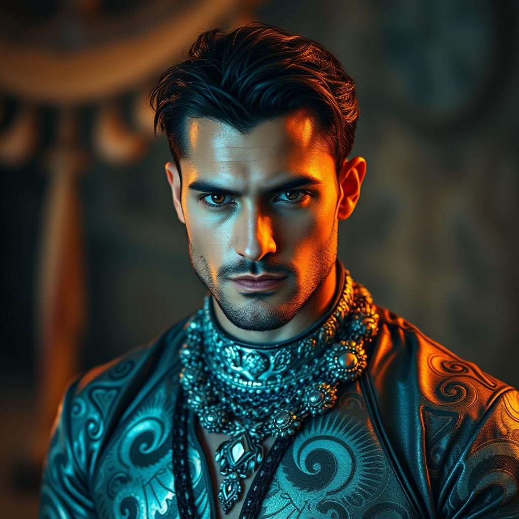 Ethereal Hero in Iridescent Regalia