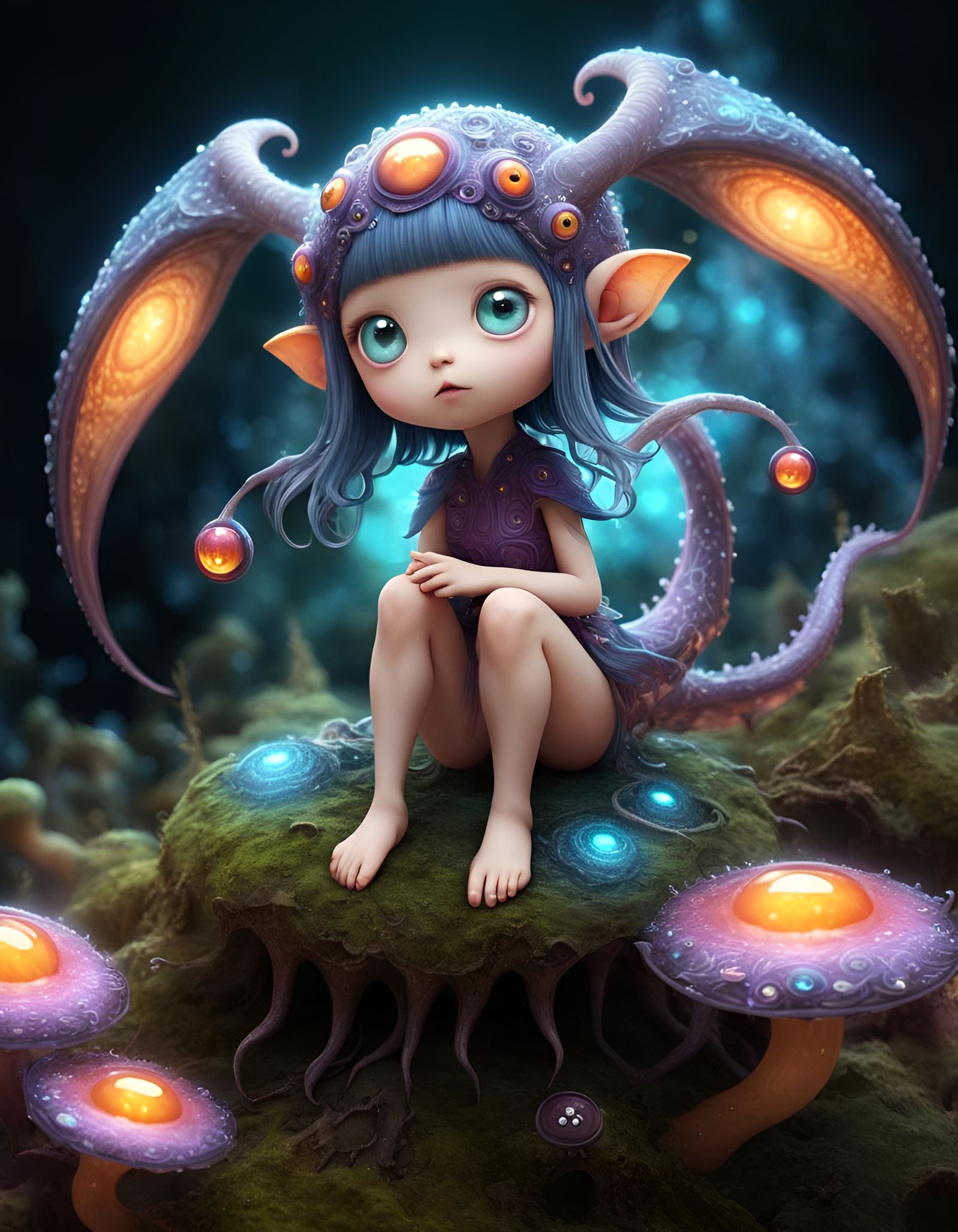 Eldritch Fairy: A Cute and Colorful Anime Hybrid