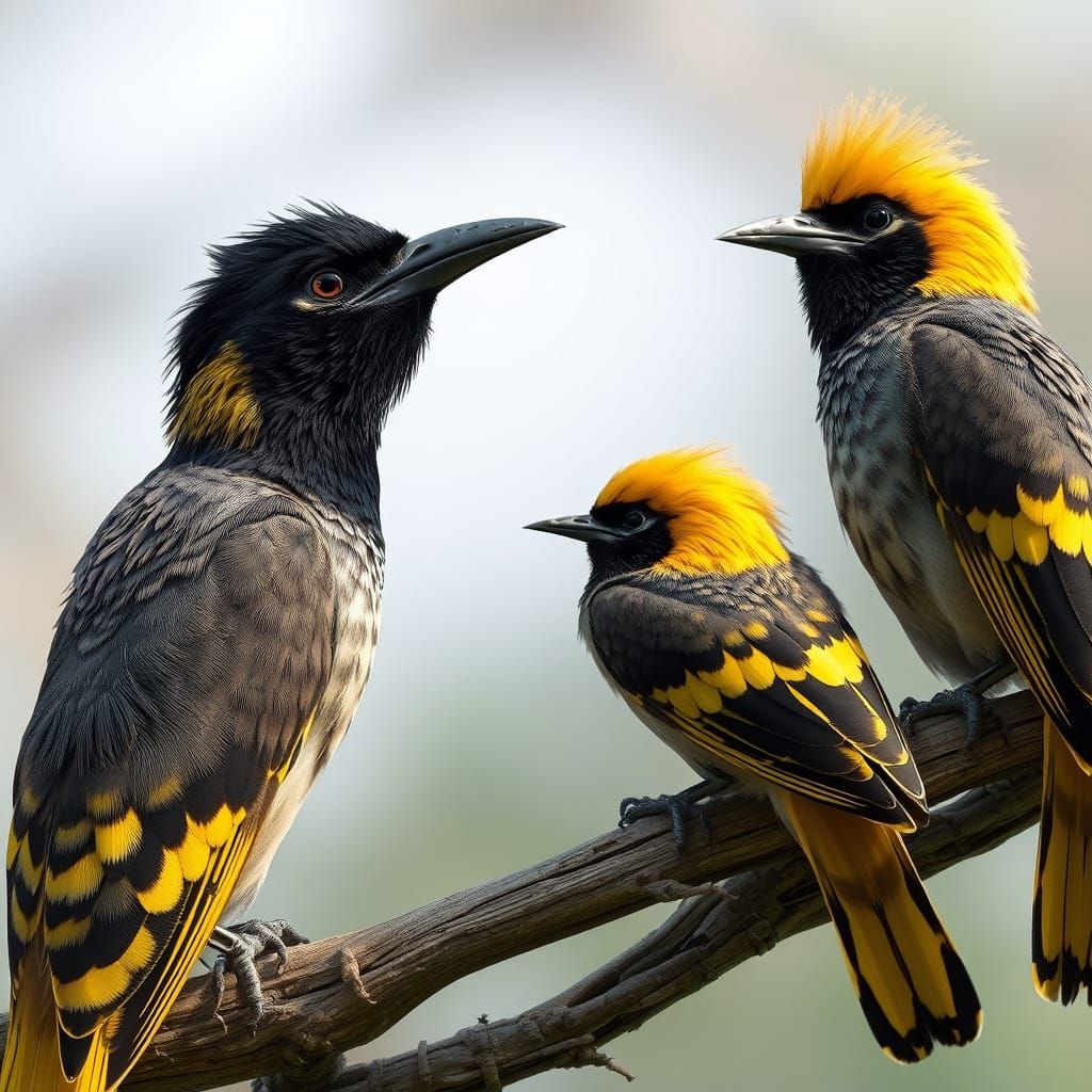 Village Weaver Bird Daily Life in 3D Cinematic Render