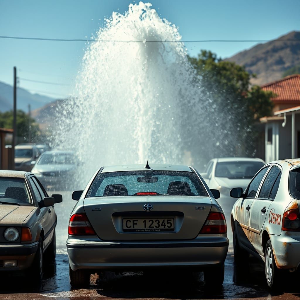 Karoo Carwash Fountain in South Africa