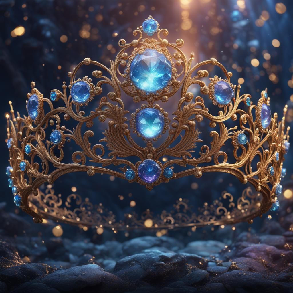 Sparkling Tiara: Detailed Matte Painting in 8k
