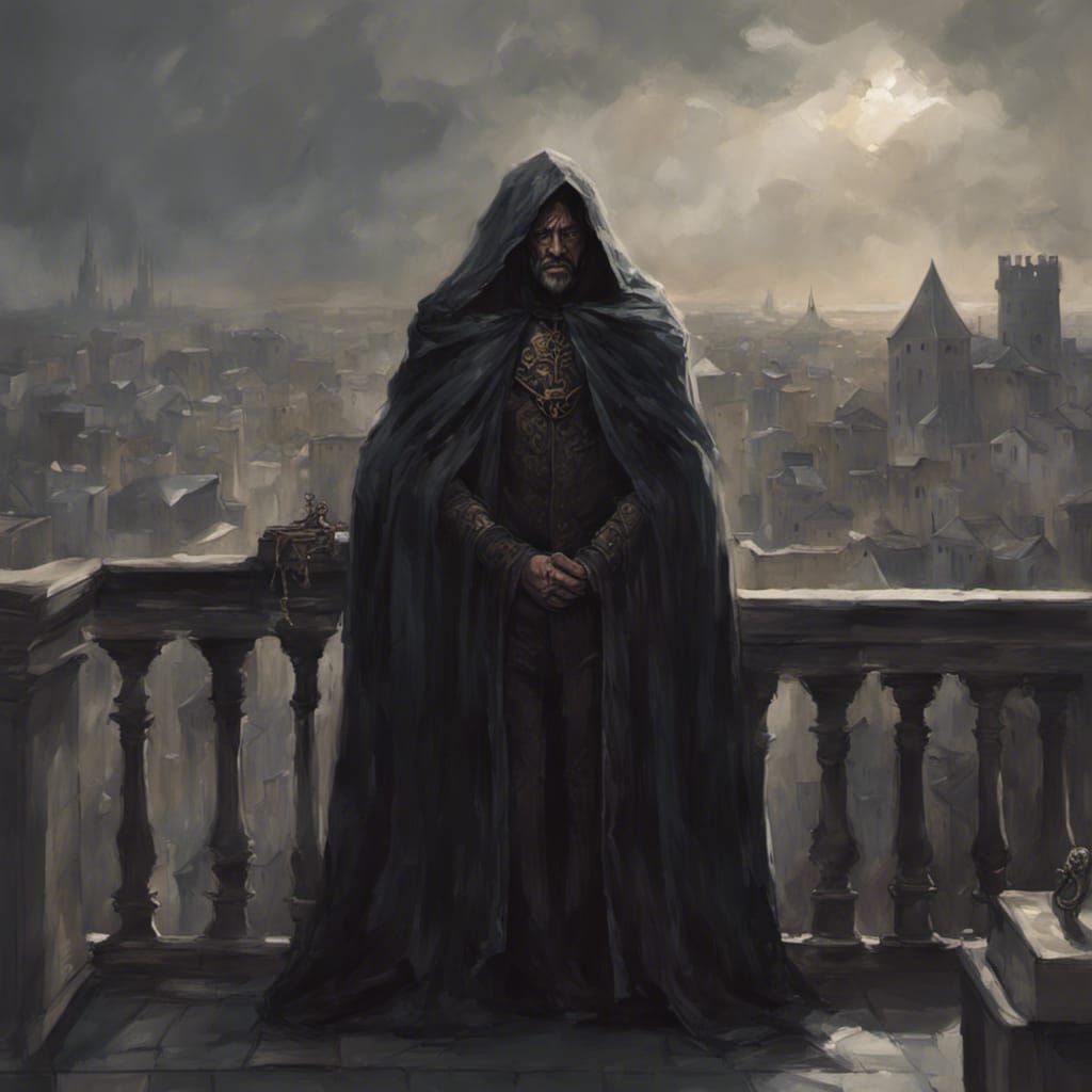 Exiled King Overlooking his Lost Kingdom