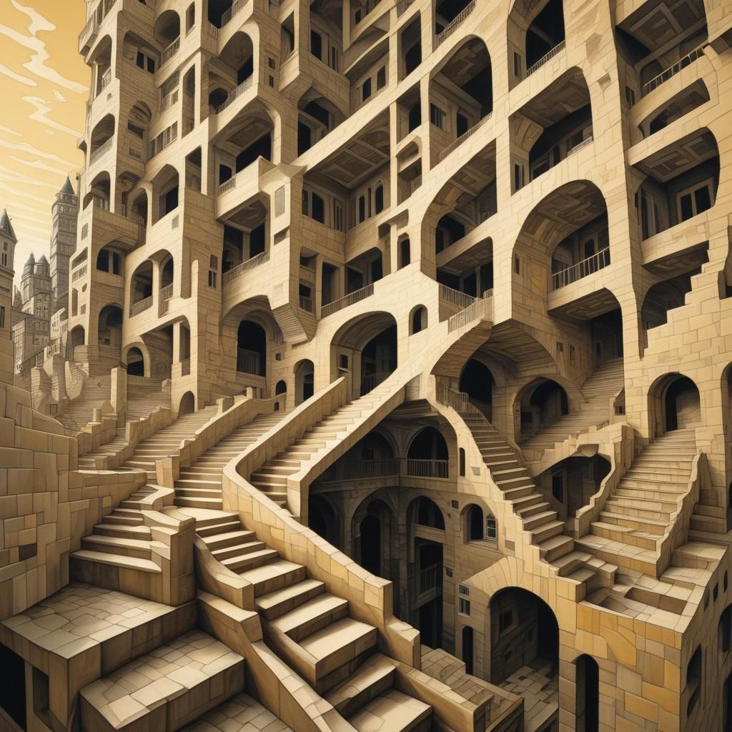 Surreal Tessellations: Infinite Staircases in Impossible Geo...