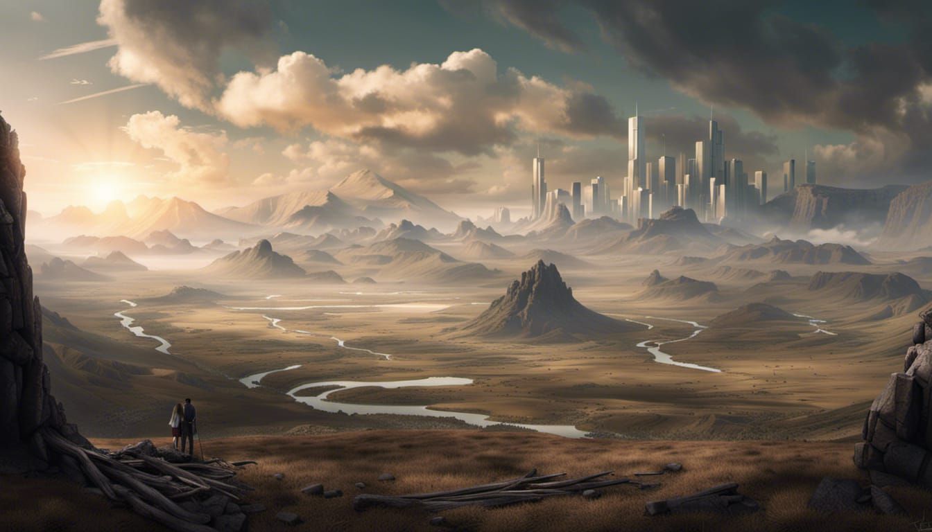 Landscape of Insight: A Matte Painting