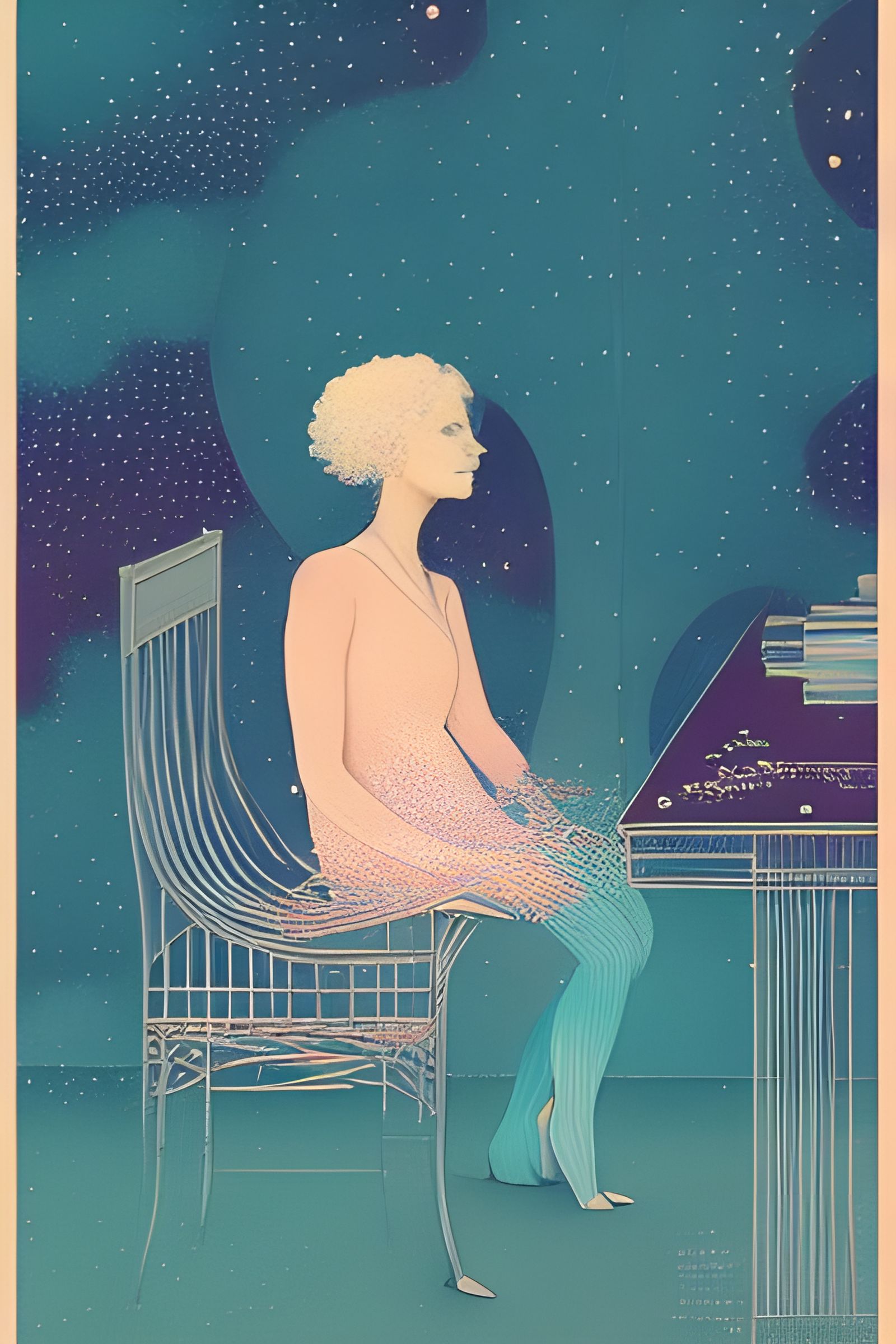 Dreamy Celestial Daydream in Hypermaximalist Style