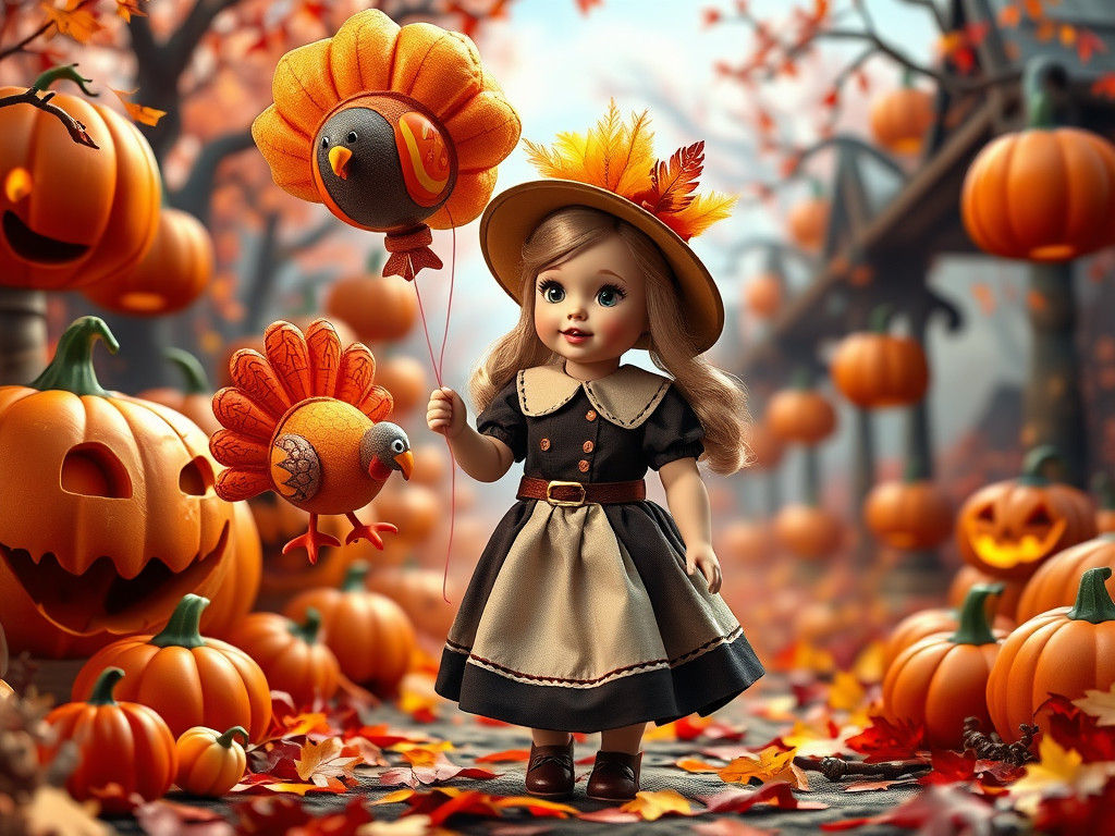 Toddler Barbie Celebrates Thanksgiving in Kingdom Hearts