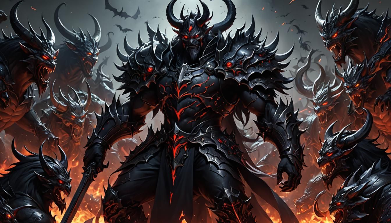 Demon King and Army: 3D Anime Art