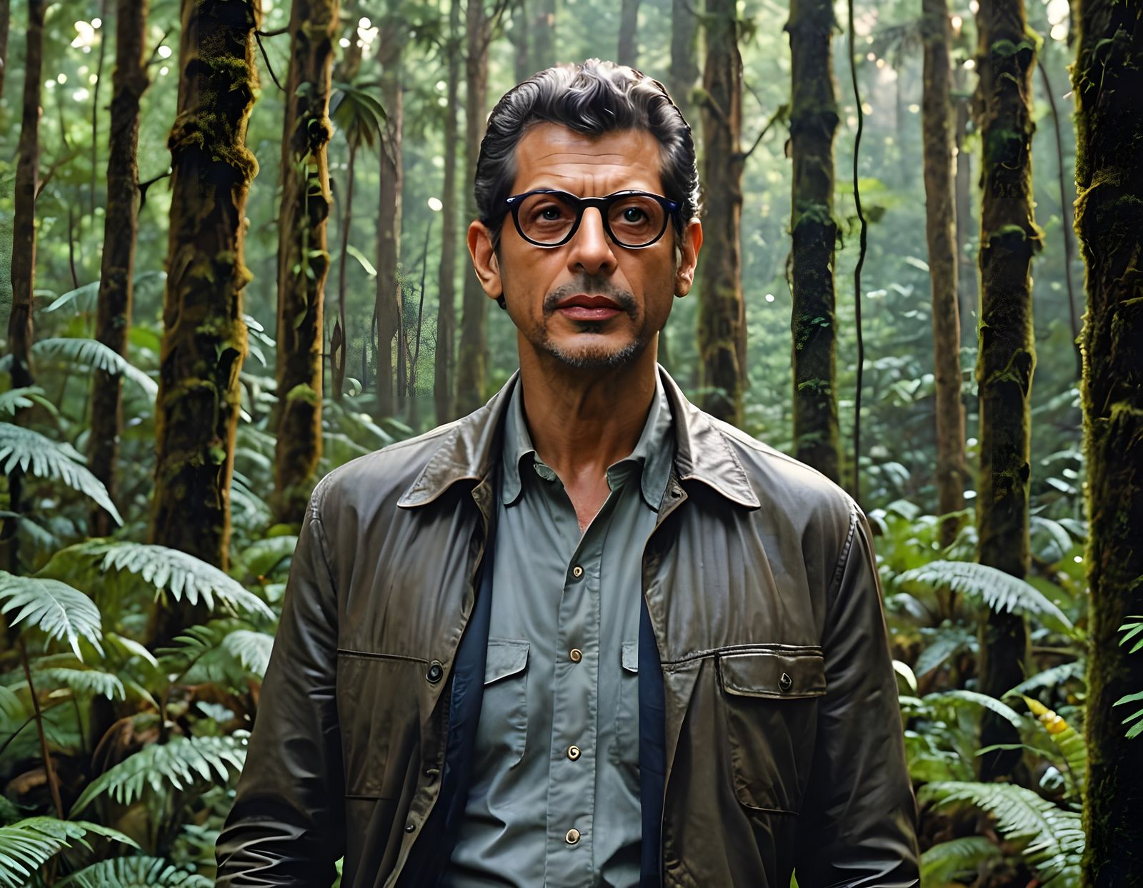 Jeff Goldblum as Dr. Ian Malcolm in Forest