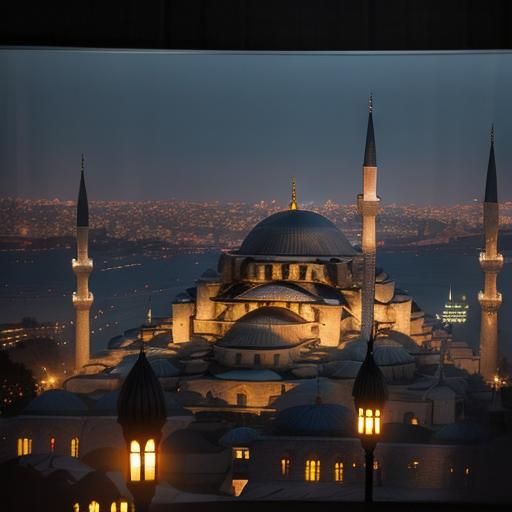 Blue Mosque Istanbul at Sunset: Dramatic Photography